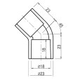 画像2: JUN ショート45°エルボ13A (2)