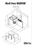 画像4: 【取寄】G2+プラスモデル（ATO付き）RedSea REEFER 250　White(90cm)　フランジ付き