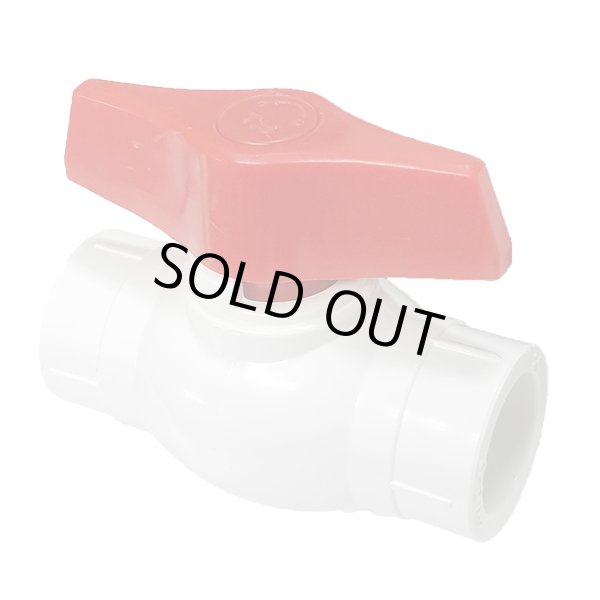 画像1: MMC　DIN規格カラー配管　ボールバルブ　ホワイト 25ｍｍ