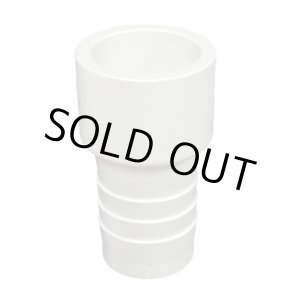 画像: MMC　DIN規格カラー配管　ホースアダプター25x16.5mm　ホワイト